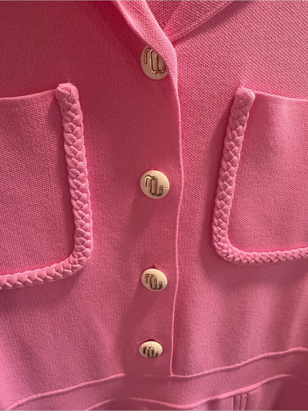 Maje Radene Knit Dress in Rose Pink - Picture 2 of 6